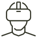 Put on headset